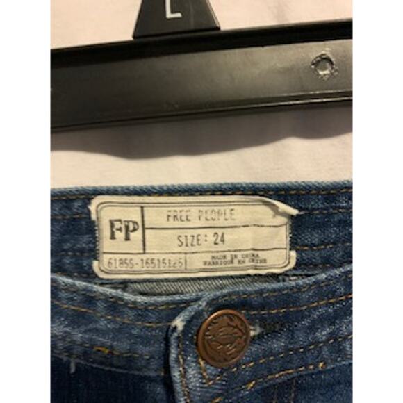 Free People Size 24 Women's Jean "Ray of Sunshine" Flare Leg - Picture 4 of 9